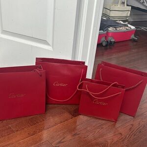 Cartier Luxurious Red Bag Collection